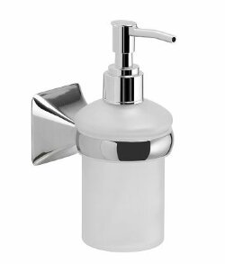 Gedy Настенный стеклянный дозатор с пластиковой помпой Cervino, хром арт. CE80(13)