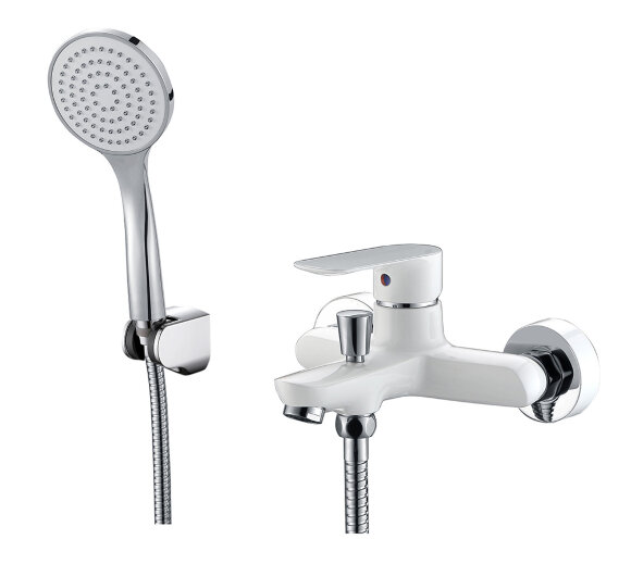 Abber Смеситель для ванны Weiss Insel, белый арт. AF8012W