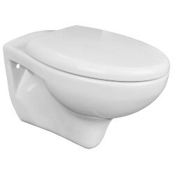 Azario Подвесной унитаз 370х400х550 ободковый, с быстросъемным сидением микролифт, белый, Stella - AZ-VT005+AZ-VT005sc