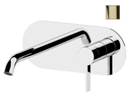 Remer Смеситель для раковины Metrica MC15LDO скрытого монтажа, золото глянцевый Remer Смеситель для раковины Metrica MC15LDO скрытого монтажа, золото глянцевый