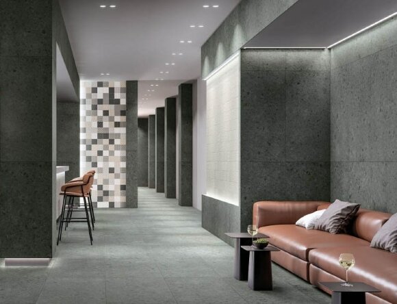 Керамогранит Saturn Grey Grip Ret 30x60 Genesis, Italon под бетон, цемент, камень - 610010001386