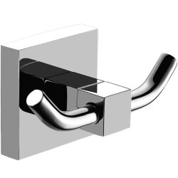 Azario Крючок двойной, хром, Rina арт. AZ-87005B Azario Крючок двойной, хром, Rina арт. AZ-87005B