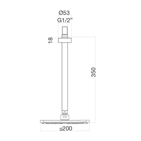 Webert верхний душ, AC0942740 цвет: белый