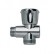 Remer Трехходовый шаровой кран 1/2*3/4", цвет: хром