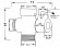 Дивертор для смесителя мех. 3/4-1/2-3/4 Esko, арт. EDV1CER