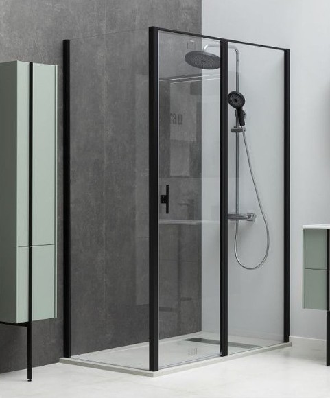 Allen Brau Душевая стенка Priority, черныйбрашированный - 3.31021.BBA Allen Brau Душевая стенка Priority, черныйбрашированный - 3.31021.BBA