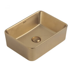 Abber Раковина накладная 405x300мм Rechteck, золото арт. AC2213MMG