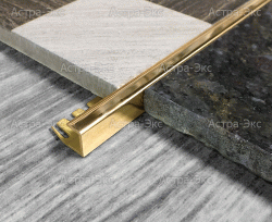 С-образный профиль из латуни 10,5 мм арт. LUD 1008