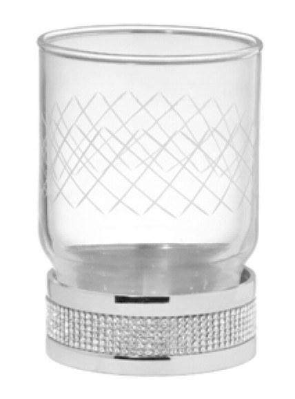 Boheme Стакан для зубных щеток латунь, стекло, хром Royal cristal арт. 10931-CR