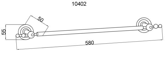 Boheme Полотенцедержатель латунь, золото Imperiale арт. 10402
