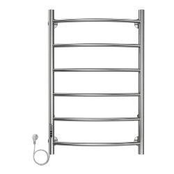 Azario Полотенцесушитель электрический 500/800 6 секций, диммер слева, хром, Verona арт. AZ04758