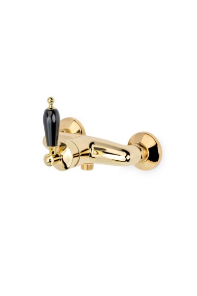 Boheme смеситель для душа gold с черной керамикой, Vogue арт. 214-BLC