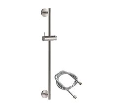 Remer Душевая штанга 600 мм в комплекте со шлангом 1500 мм, цвет: нержавеющая сталь
