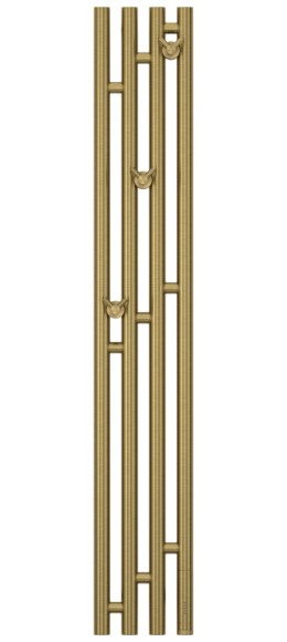 Электрический полотенцесушитель Кантата 3.0 1200х159 правый (состаренная латунь) Сунержа арт. 051-5847-1216