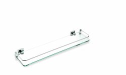 STIL HAUS стеклянная полка с ограждением хром Urania, арт. U04(08) STIL HAUS стеклянная полка с ограждением хром Urania, арт. U04(08)