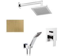 Remer Душевой комплект Qubika Q09S02VO, цвет: бронза