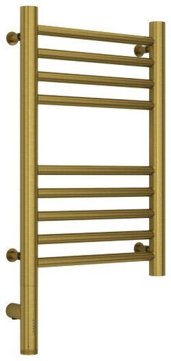 Электрический полотенцесушитель Богема 3.0 прямая 500х300 МЭМ левый (состаренная латунь) Сунержа арт. 051-5804-5030