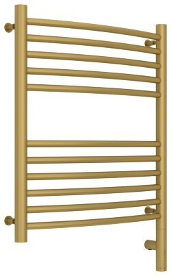 Электрический полотенцесушитель Богема 3.0 выгнутая 600х500 МЭМ правый (матовое золото) Сунержа арт. 032-5803-6050