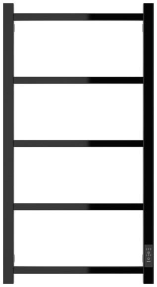 Электрический полотенцесушитель Формат 26 800х400 правый (чёрный) Стилье арт. 17526-8040