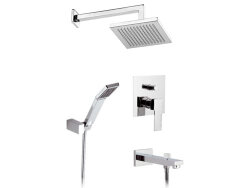 Remer Душевой комплект Qubika Q09S03, цвет: хром