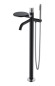 Boheme Смеситель напольный black touch chrome Stick арт. 129-BCR.2