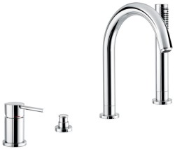 Emmevi комплект смесителя на борт ванны на 4 отверстия с изливом, Piper, хром арт. 45120/CR Emmevi комплект смесителя на борт ванны на 4 отверстия с изливом, Piper, хром арт. 45120/CR