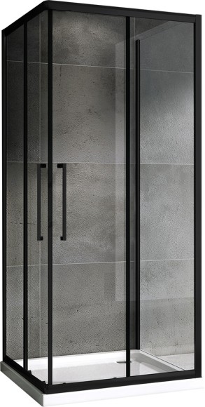 Abber Душевой уголок 800x800мм Schwarzer Diamant, черный арт. AG02080BH-S80B