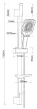 Душевой гарнитур Esko, арт. SSS1303SQ