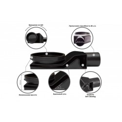 Душевой трап Confluo Frameless Line Matte Black 450, BETTOSERB арт. 13701318