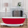 Kolpa-San Ванна MILO BATHTUB-FS 174X75 V.RED&WHITE арт. 592460