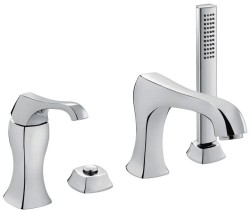 Emmevi комплект смесителя на борт ванны на 4 отверстия (излив 19,2 см), с набором для душа, Ares, хром арт. 76120/CRS Emmevi комплект смесителя на борт ванны на 4 отверстия (излив 19,2 см), с набором для душа, Ares, хром арт. 76120/CRS
