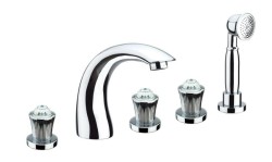 Fiore Комплект смесителя на борт ванны на 5 отверстий, Venere Sky, 13OO0608 цвет: золото Fiore Комплект смесителя на борт ванны на 5 отверстий, Venere Sky, 13OO0608 цвет: золото