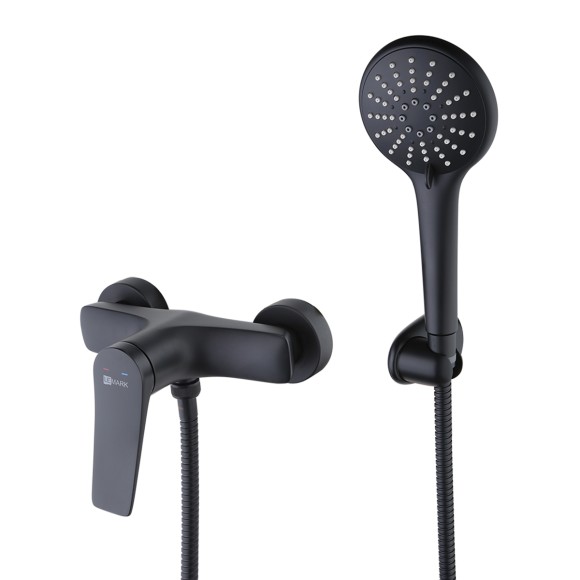 Смеситель для душа, Lemark Bronx, черный арт. LM3703BL