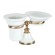 Tiffany World Настольный держатель с мыльницей и стаканом, Harmony, белый/бронза TWHA141bi/br