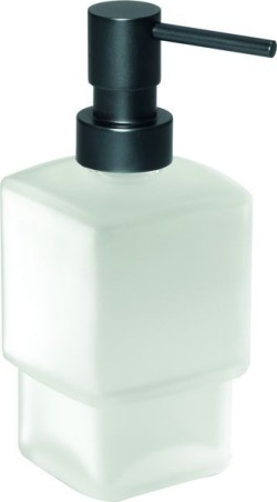 Gedy Стеклянный дозатор Lounge, черный арт. 5455(SN)