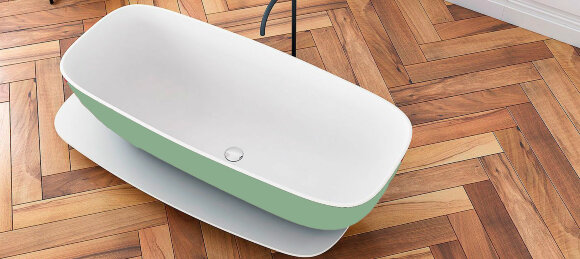 Kolpa-San Ванна MILO BATHTUB-FS 174X75 L.GREEN&WHITE арт. 592470
