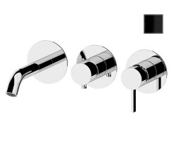 Remer Смесителей для ванны и душа Metrica MC54D3PCFP скрытого монтажа, черный глянец Remer Смесителей для ванны и душа Metrica MC54D3PCFP скрытого монтажа, черный глянец
