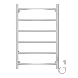 Azario Полотенцесушитель электрический 500/800 6 секций, диммер справа, белый, Verona арт. AZ04858W