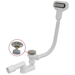 Alcaplast Слив-перелив click-clack, хром арт. A516CKM