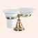Tiffany World Настольный держатель с мыльницей и стаканом, керамика (бел), Harmony, бронза TWHA141br