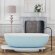 Kolpa-San Ванна MILO BATHTUB-FS 174X75 P.BLUE&WHITE арт. 592480