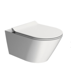 GSI Подвесной унитаз безободковый KUBE X 941509 360 мм х 550 мм, без крепления цвет: белый матовый - 941509