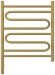 Электрический полотенцесушитель Элегия 3.0 600х500 МЭМ левый (матовое золото) Сунержа арт. 032-5818-6050