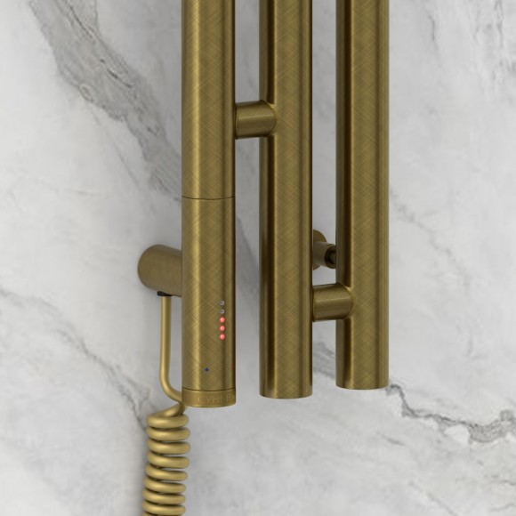 Электрический полотенцесушитель Терция 3.0 1500х106 левый (состаренная бронза) Сунержа арт. 05-5844-1511