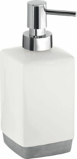 Gedy Настольный керамический дозатор с пластиковой помпой Lucy, хром арт. LY80(02)