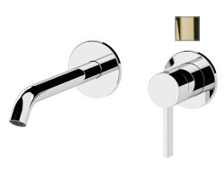 Remer Смеситель для раковины Metrica MC15PDO скрытого монтажа, золото глянцевый Remer Смеситель для раковины Metrica MC15PDO скрытого монтажа, золото глянцевый