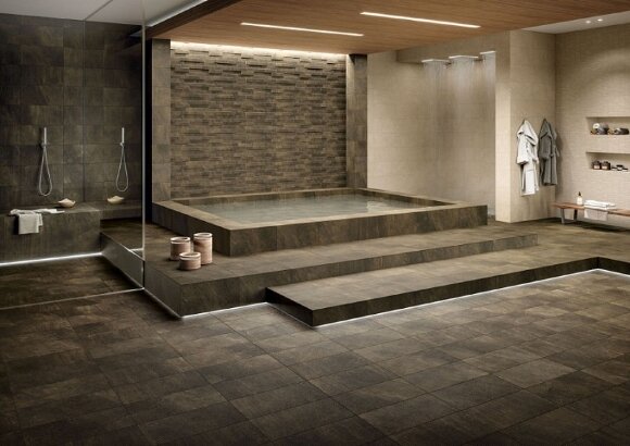 Керамогранит Mercury Brown 60x60 Genesis, Italon под бетон, цемент, камень - 610010001378