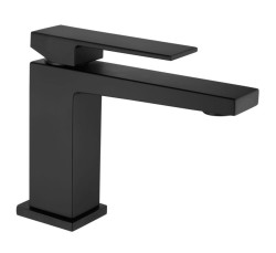 Fiore Однорычажный смеситель для раковины с донным клапаном click-clack, Kube, 100NN8515 цвет: черный Fiore Однорычажный смеситель для раковины с донным клапаном click-clack, Kube, 100NN8515 цвет: черный