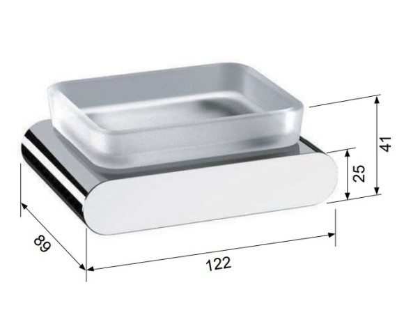 Remer Мыльница LN10NP настенная Lounge цвет: никель Remer Мыльница LN10NP настенная Lounge цвет: никель