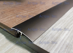 Изогнутый порожек из алюминия, скрытый крепеж 40х5,2 мм арт. STP 40